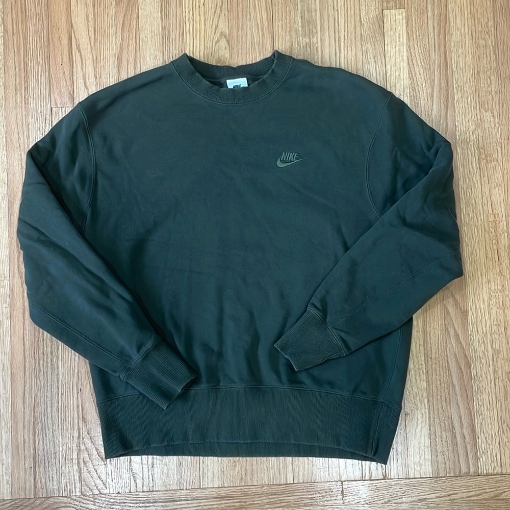 Dark Green Nike Crewneck